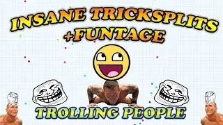 ♥AGARIO♥ TROLLING People Montage + Insane TRICKSPLITS! [REUPLOAD]