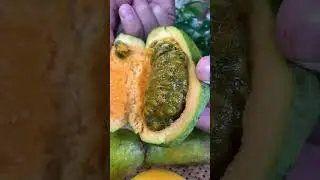 This is a very rare fruit, who has eaten it? What is the taste?#fresh #fruits  #usa #asmr #shorts
