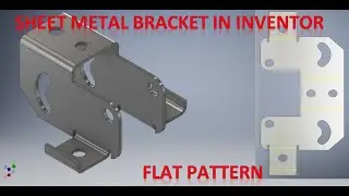 Sheet Metal Bracket In Autodesk Inventor || Autodesk Inventor Sheet Metal Tutorials || Inventor 3d
