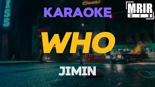 지민 (Jimin) - Who KARAOKE Instrumental With Lyrics