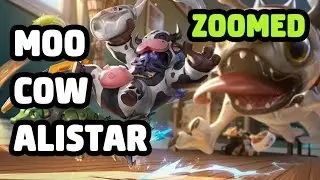 MOO COW ALISTAR SKIN ZOOMED SPOTLIGHT - LEAGUE OF LEGENDS