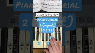 Listen to me Now Piano Tutorial 🎹 #piano #tiktok