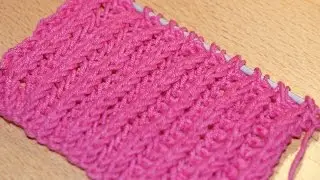 Knitting for beginners. The pattern of English gum