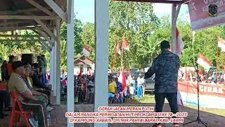 gerak jalan merah putih di Sarmi, Papua