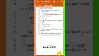 how to find factorial in java | write a java program to find factorial 