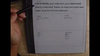 Remarkable 2 Microsoft Teams Channel Integration (How To) | Export & Send to reMarkable