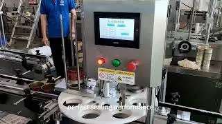 Fabricante de cerradoras automáticas de latas, máquina cerradora para tapas de latas de plástico