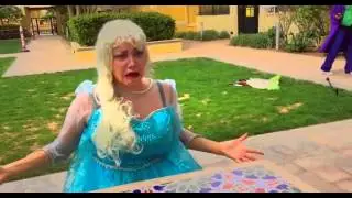 Superhero Fun in Real Life :) Spiderman & Elsa vs the joker Camera Prank funny Movie - Blah Heroes