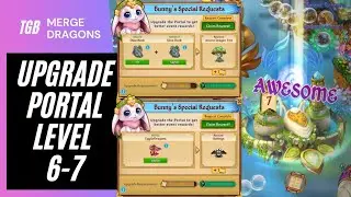 Merge Dragons Portal Upgrade Level 7 • Prism Flower, Dino Rock & Merge 60 Dragons Quest Tips  ☆☆☆