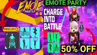 How To Complete Emote Party  In Free Fire/Charge Into Battle/How To Get Travel Emote In Free Fire