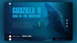 How To Make Animated GodZilla 2 Website Using HTML And CSS
