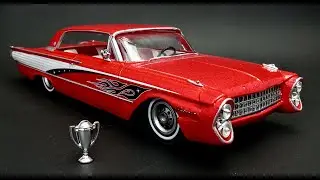 1961 Ford Galaxie Custom Lowrider 1/25 Scale Model Kit Build How To Assemble Paint Decal Interior