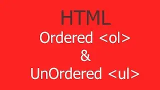 Use of HTML Ordered and Unordered List - HIndi/Urdu