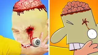 Watching A ZOMBIE Zombie Cartoon & The frog princess and the fairy | Halloween Cartoon Compilation