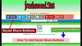 How to make social share buttons add any website facebook, whatsapp share buttons