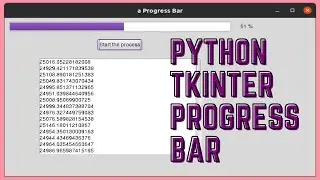 Create and use a Progress Bar in Python 3 Using Tkinter and TTK