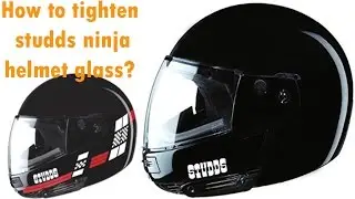 How to tighten studds ninja helmet glass ? how to tight studds helmet