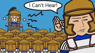 Troops can't hear the speech