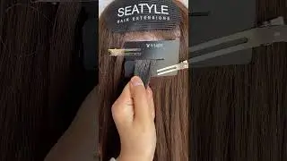 V-light extensions with loose hair install #vlight #vlighthairextensions #vlights