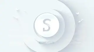 white stylish Logo Animation In After Effect Without Third Party Plugin