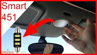 Sostituire lampadina plafoniera smart 451 in 1 minuto!!!