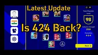 424 formation efootball 2023 #4 | How to get 424 formation in efootball |424 formation in efootball