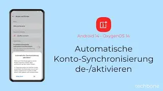 Automatische Konto-Synchronisierung de-/aktivieren - OnePlus [Android 14 - OxygenOS 14]