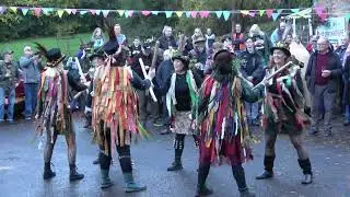 @bowbrookbordermorris dance "Upton Upon Severn Stick Dance" at The Boat Inn, Jackfield