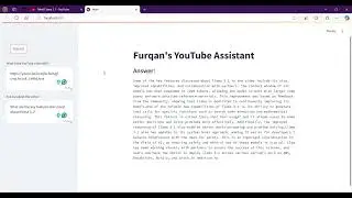 OpenAI based Youtube assistant