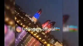 Как армянский флаг появился на башне в Баку. 4 июл. 2018