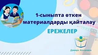 1-сыныпта өткенді қайталау. Ережелерді еске түсіру.