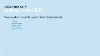 T01S01 Aplicaciones OLTP en Azure