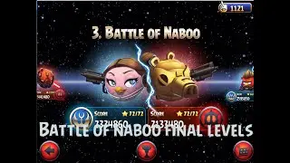 Angry birds star wars 2, Battle of Naboo final levels Old.