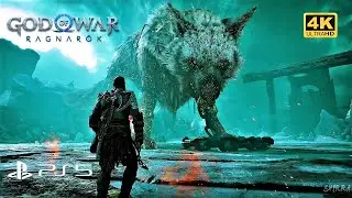 God of War Ragnarok ( GARM DOG BOSS FIGHT ) 4K 60FPS PS5