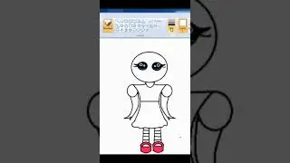 How to Draw Strawberry  short cake Girl on Ms Paint?` #drawing #draw #ibispaintx #howtodraw