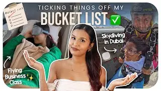 SKYDIVING In Dubai & Flying Business Class✨ / Ticking Things Off My BUCKETLIST🧿