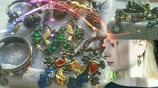 Необычная Черная Бижутерия с Алиэкспресс  Винтажная  Арт деко