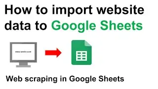 Import Website data to Google Sheets || IMPORTHTML in Google Sheets