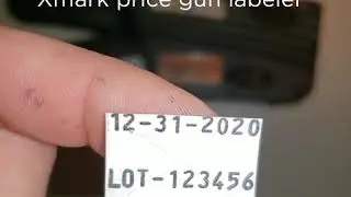 How to adjust printing location on a Xmark price gun label applicator