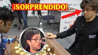 Reacción: Magnus se SORPRENDE con jugada rara de su rival