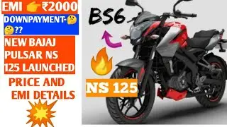 Price and Emi Detail of Bajaj NS 125 Bs6.Emi, Loan, Downpayment,Time.