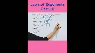 Class9 - Laws of Exponents for Real Numbers - Part 3 #class9maths #realnumbers #lawsofexponents