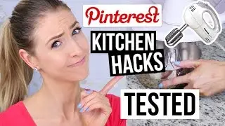 Pinterest HACKS Tested: KITCHEN LIFE HACKS || What Worked & What DIDN'T