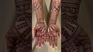 Full-hand new henna bridal design / Some satisfying snippets #bridalhenna #mehandishorts #henna