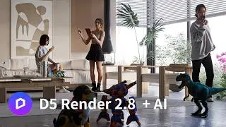 D5 Render 2.8 | AI Enhancer Quick Review & AI Text to 3D OBJECT  