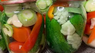 Assorted PICKLES in sweet and sour marinade! 