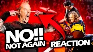 JAMES HETFIELD REACTION WHEN KIRK HAMMETT & LARS ULRICH SWITCH INSTRUMENTS LIVE (2023) 
