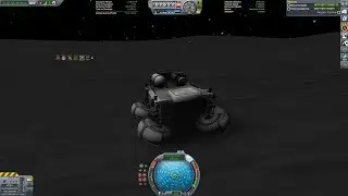 KSP - КСЕНОМ - ровер на муну в спускаемом аппарате - посадка 1 ступени - спутник ретранслятор