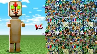 SCP-173 vs 500 RANDOM MOBS!