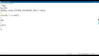 Validate Integer Using Filters in PHP